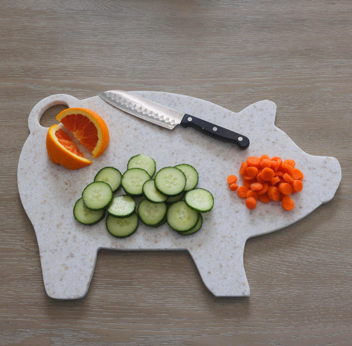 Customizable Corian Pig Cutting Board - Unique Serving Tray
