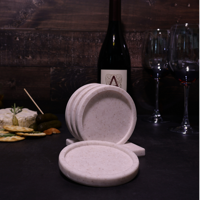 Auburn Customizable Corian Coaster Set - Table Protectors, Gift Idea