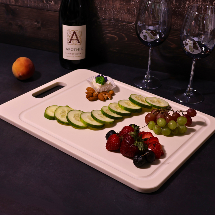 Customizable Corian Cutting Board With Juice Groove - Charcuterie Tray & Wedding Gift