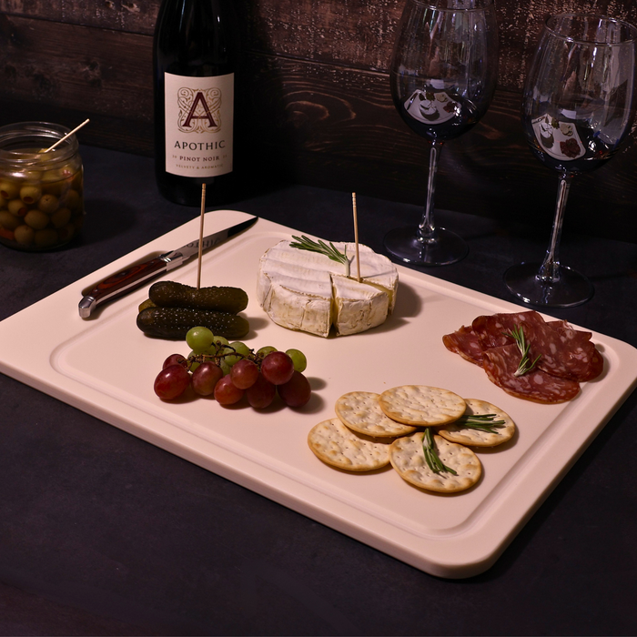 Customizable Corian Cutting Board With Juice Groove - Charcuterie Tray & Wedding Gift
