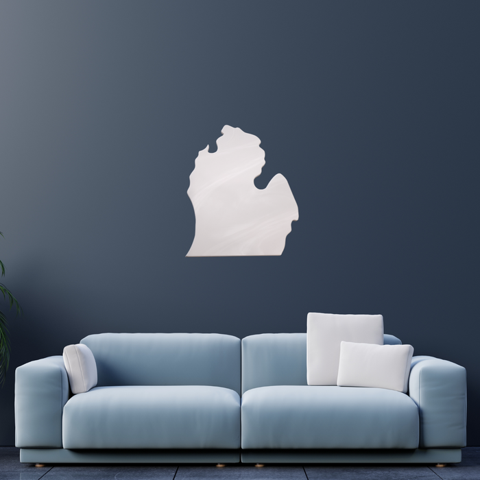Corian Michigan Wall Decor - Custom Home State Cutout, Decor For Minimalist