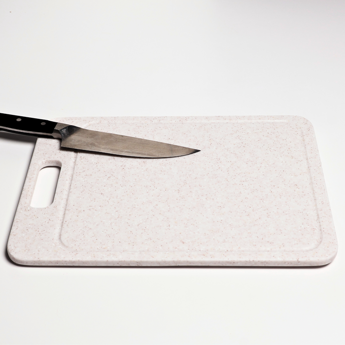 Solid Surface Cutting Board - Rectangle - Tapioca Pearl