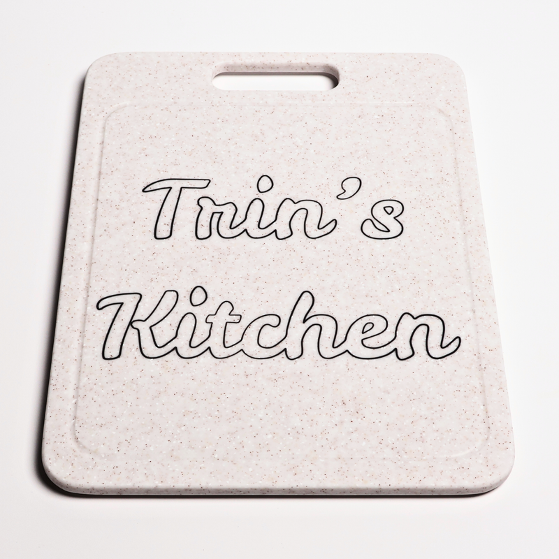 Solid Surface Cutting Board - Rectangle - Tapioca Pearl