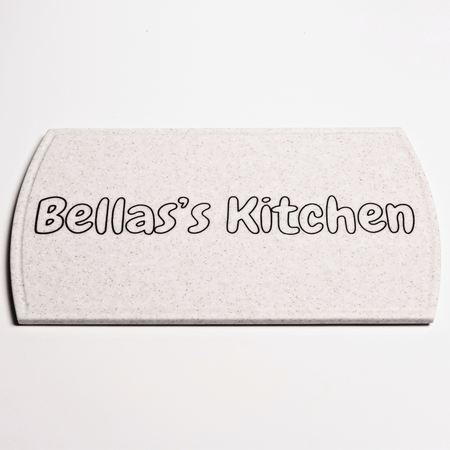 Solid Surface Cutting Board - Arched - Tapioca Pearl - SolidDecor & Co.