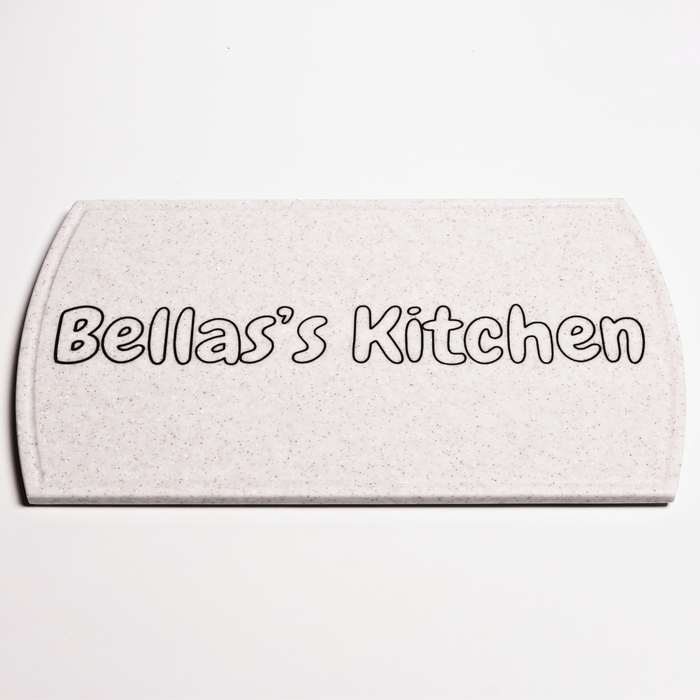 Solid Surface Cutting Board - Arched - Tapioca Pearl - SolidDecor & Co.