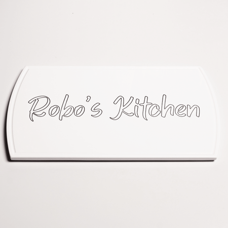 Solid Surface Cutting Board - Arched - White - SolidDecor & Co.