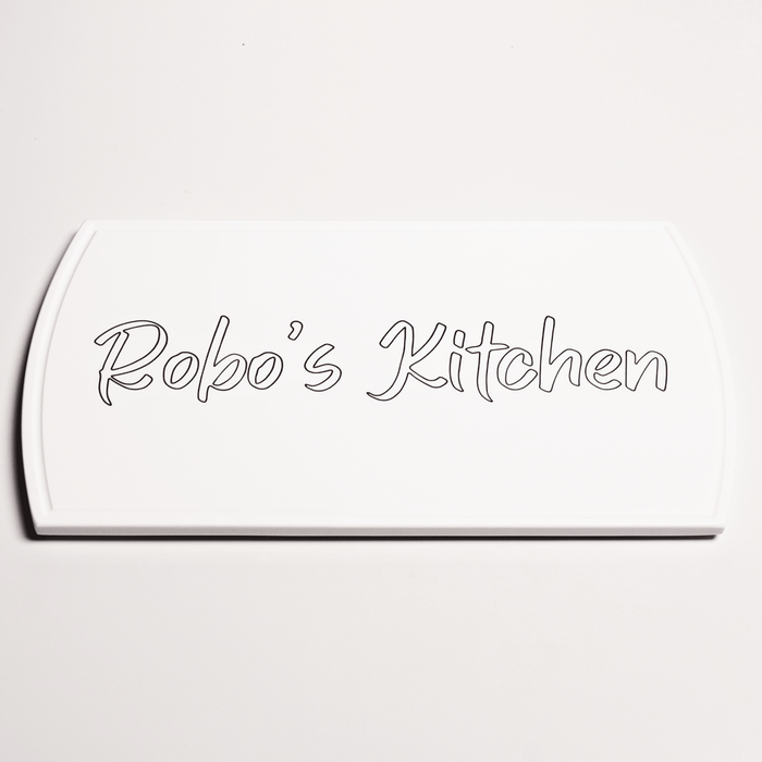 Solid Surface Cutting Board - Arched - White - SolidDecor & Co.