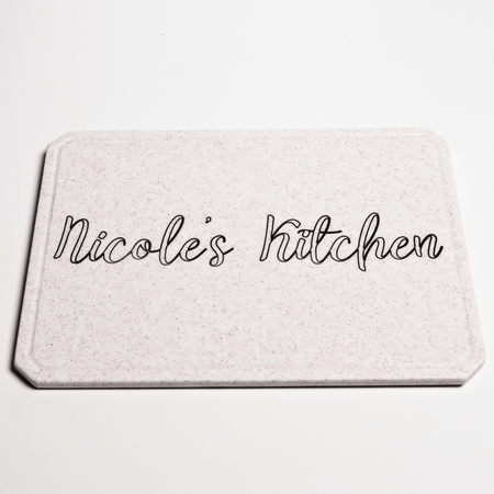 Solid Surface Cutting Board - Chamfered - Tapioca Pearl - SolidDecor & Co.