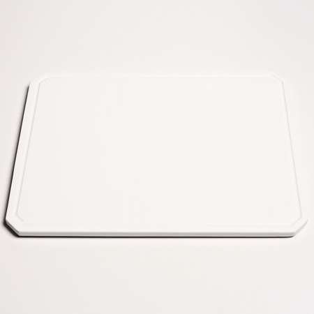 Solid Surface Cutting Board - Chamfered - White - SolidDecor & Co.