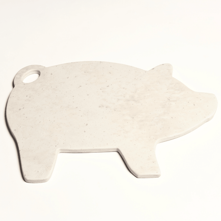 Solid Surface Cutting Board - Pig - Supreme Magnolia - SolidDecor & Co.