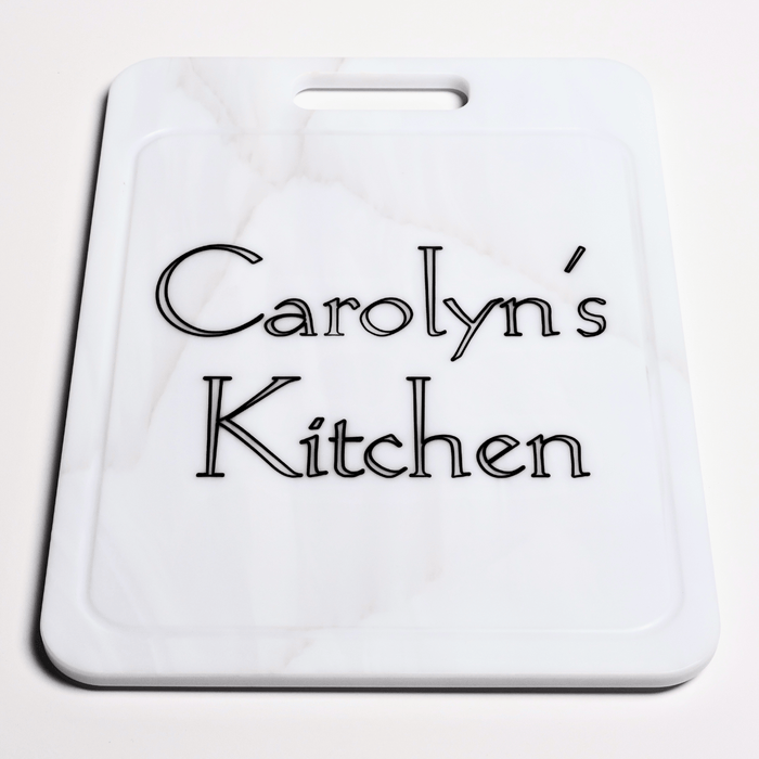 Solid Surface Cutting Board - Rectangle - Rotor Cloud - SolidDecor & Co.