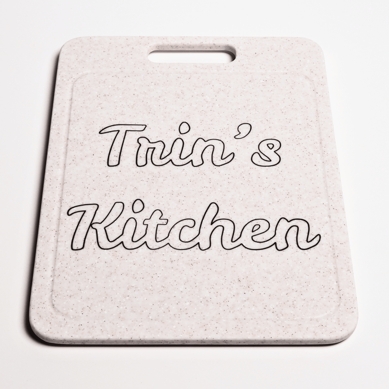 Solid Surface Cutting Board - Rectangle - Tapioca Pearl - SolidDecor & Co.